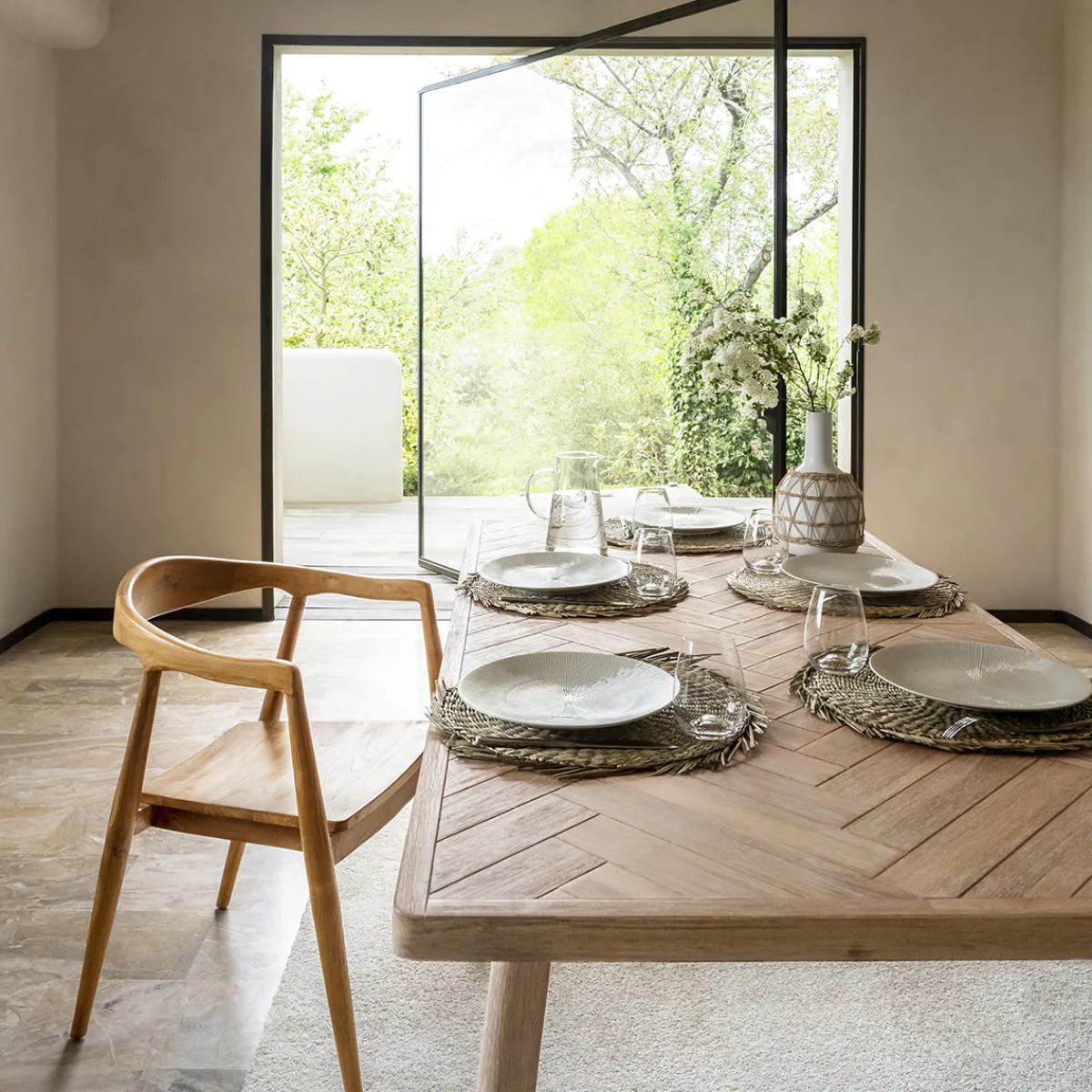 Atmosphera Tables À Manger|Tables À Manger*Table à manger extensible "Aeris" Blanc