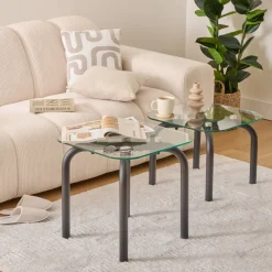 Atmosphera Tables D'Appoint*Tables gignognes "Hecate" Blanc