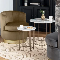 Atmosphera Tables D'Appoint*Tables gigognes Argent