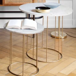 Atmosphera Tables D'Appoint*Tables gigognes Argent