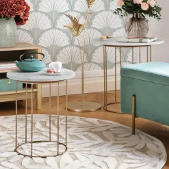 Atmosphera Tables D'Appoint*Tables gigognes Argent