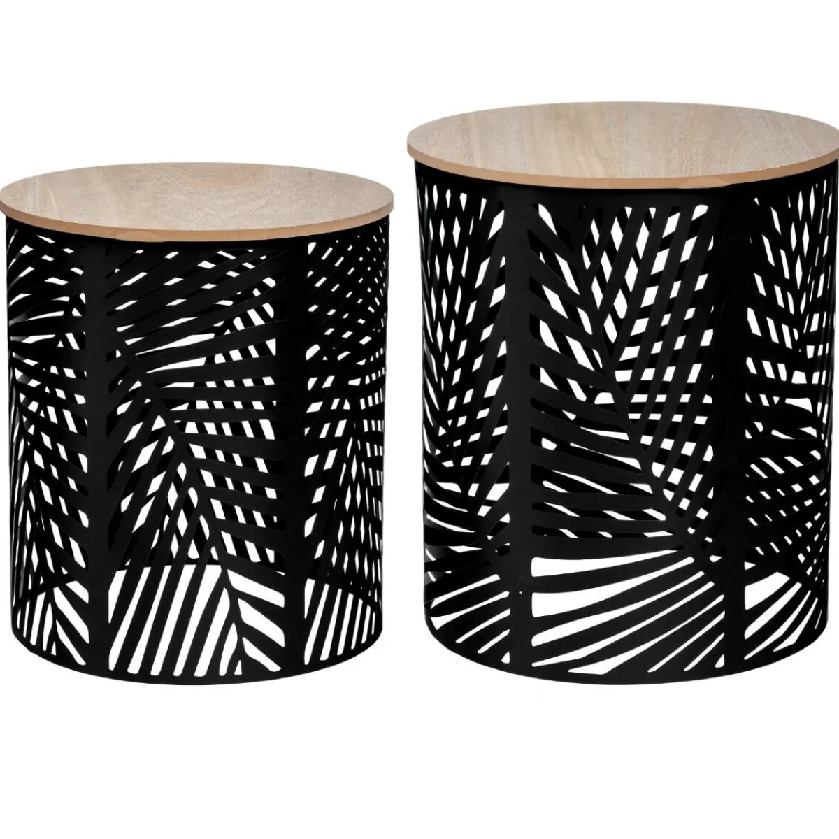 Atmosphera Tables D'Appoint*Tables gigognes "Akira" Beige