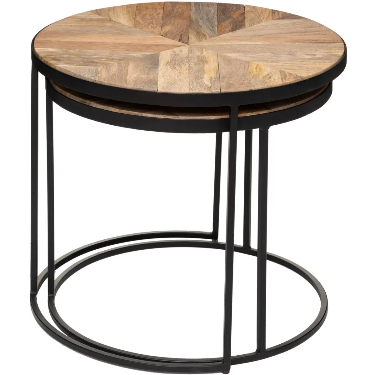 Atmosphera Tables D'Appoint*Tables gigognes "Basile" Blanc