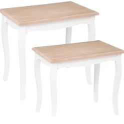 Atmosphera Tables D'Appoint*Tables gigognes "Chrysa" Beige