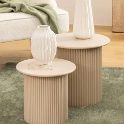 Atmosphera Tables Basses*2 tables gigognes "Eino" Or