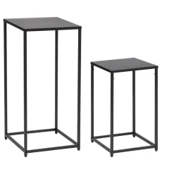 Atmosphera Tables D'Appoint*Tables gigognes "Gota" Noir