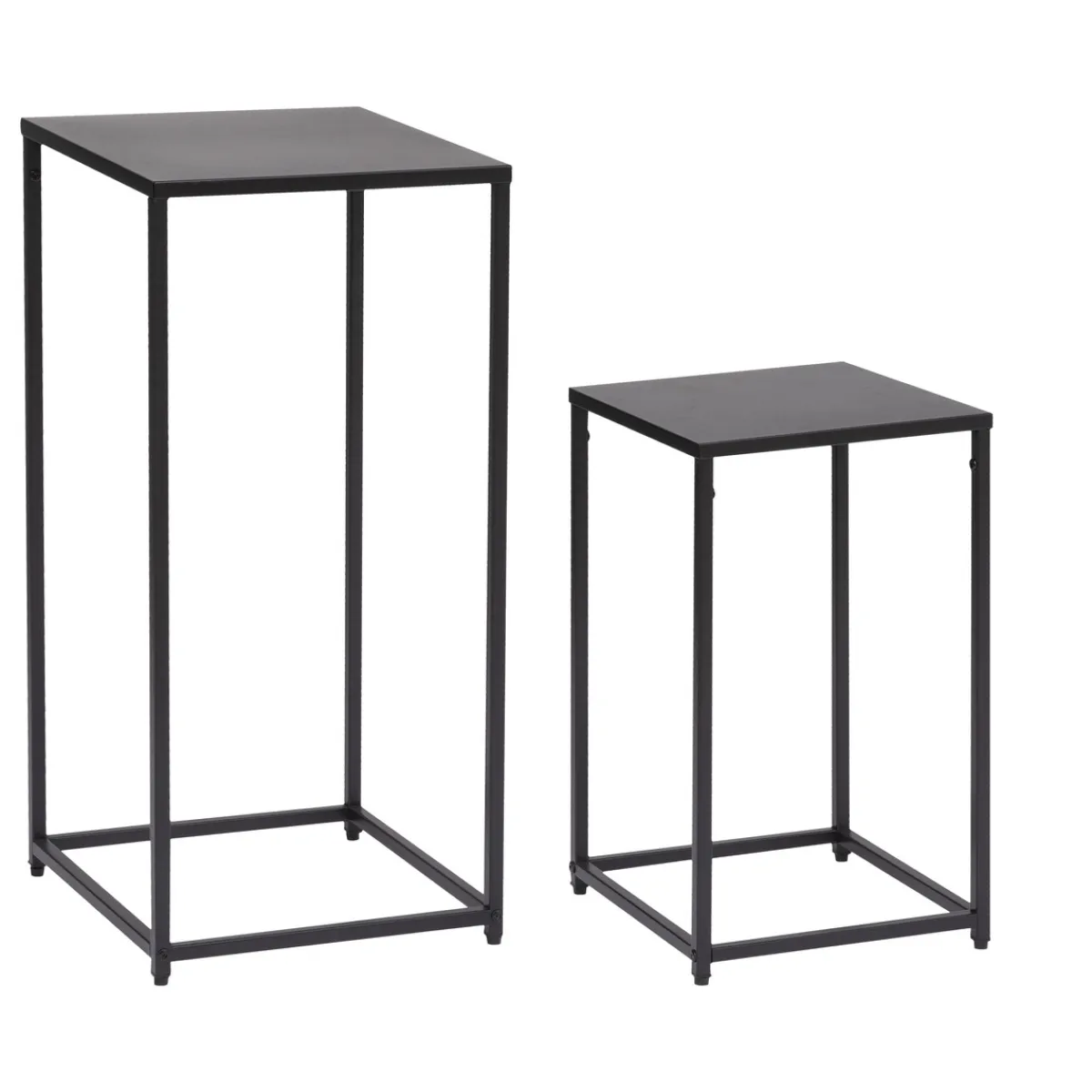 Atmosphera Tables D'Appoint*Tables gigognes "Gota" Noir