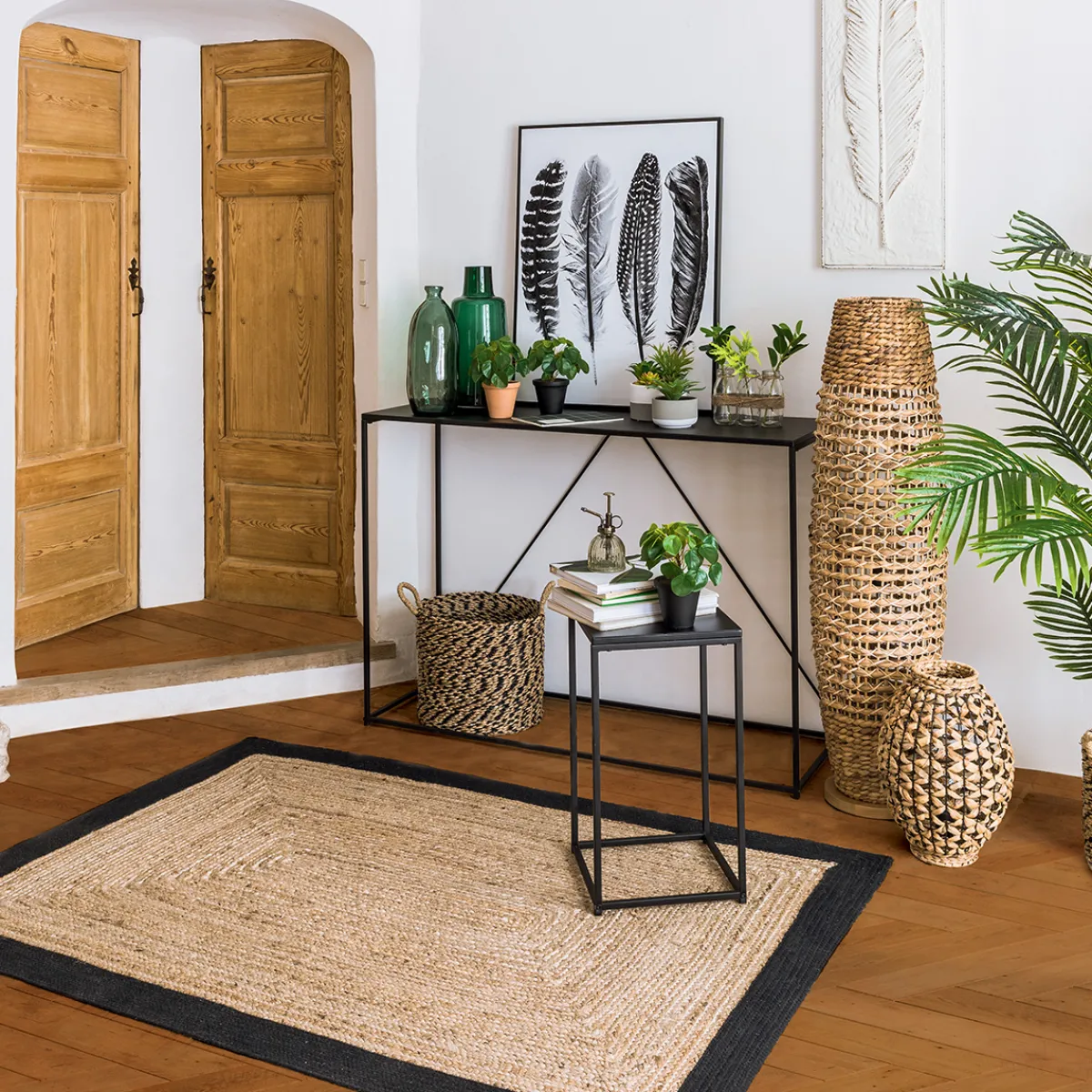 Atmosphera Tables D'Appoint*Tables gigognes "Gota" Noir