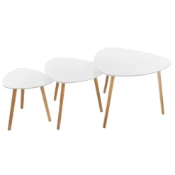 Atmosphera Tables D'Appoint*Tables gigognes "Mileo" Noir