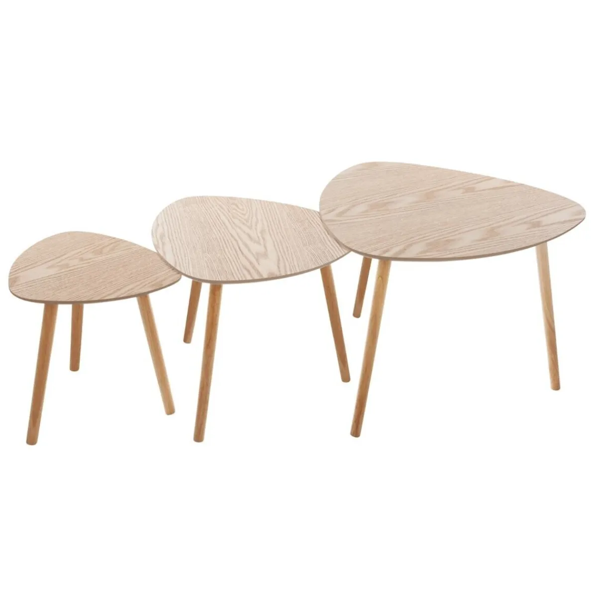 Atmosphera Tables D'Appoint*Tables gigognes "Mileo" Noir