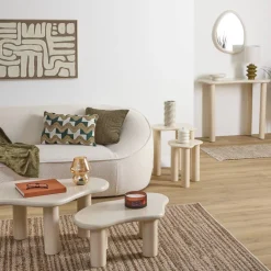 Atmosphera Tables D'Appoint*Tables gigognes "Olao" Boisnaturel