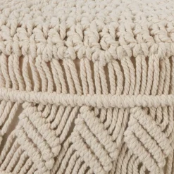 Atmosphera Tabourets|Poufs*Tabouret Blanc