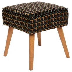 Atmosphera Poufs*Tabouret "Chiara" Blanc
