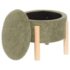 Atmosphera Poufs*Tabouret coffre "Elki" Ambre