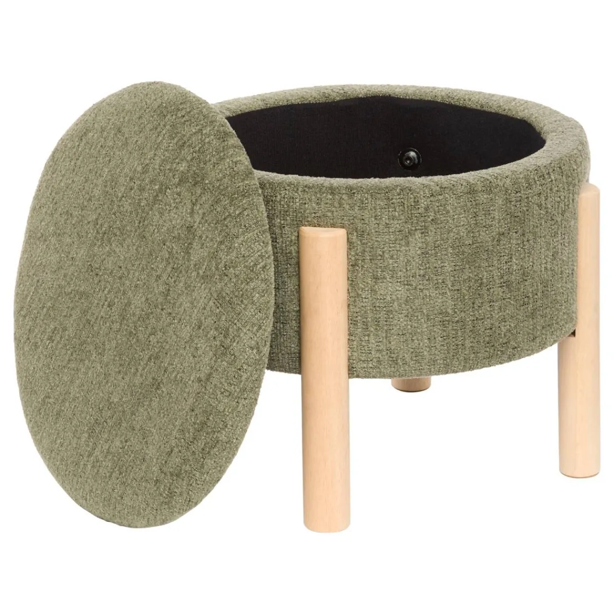 Atmosphera Poufs*Tabouret coffre "Elki" Ambre