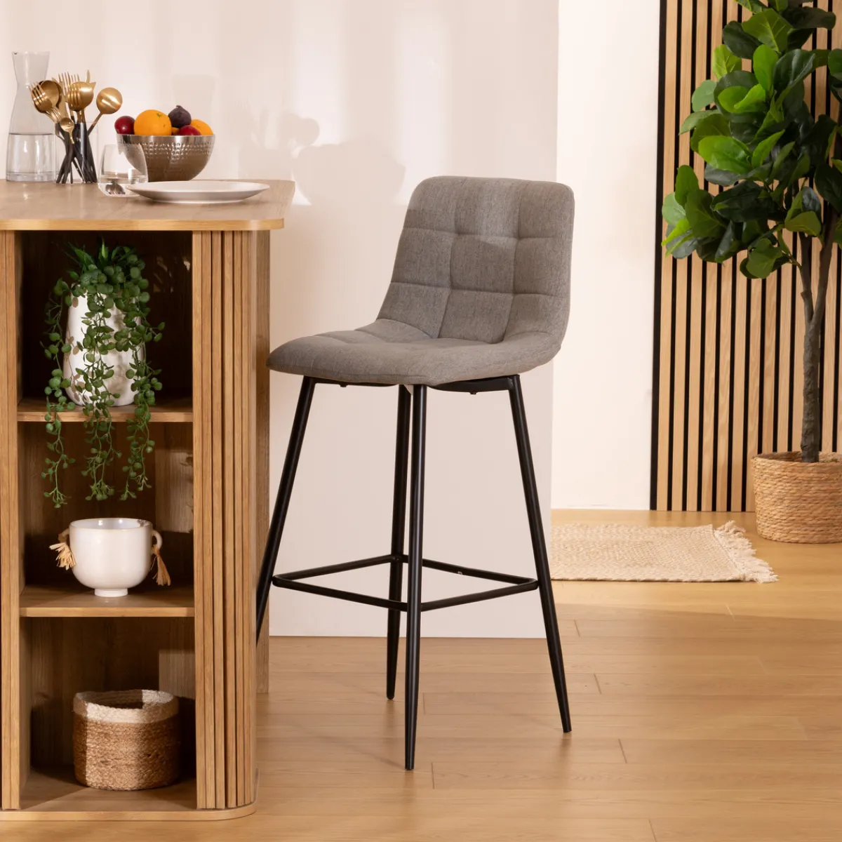 Atmosphera Chaises De Bar*Tabouret de bar "Sirac" Bleuencre