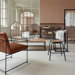 Atmosphera Tabourets|Poufs*Tabouret "Edena" Vertkaki