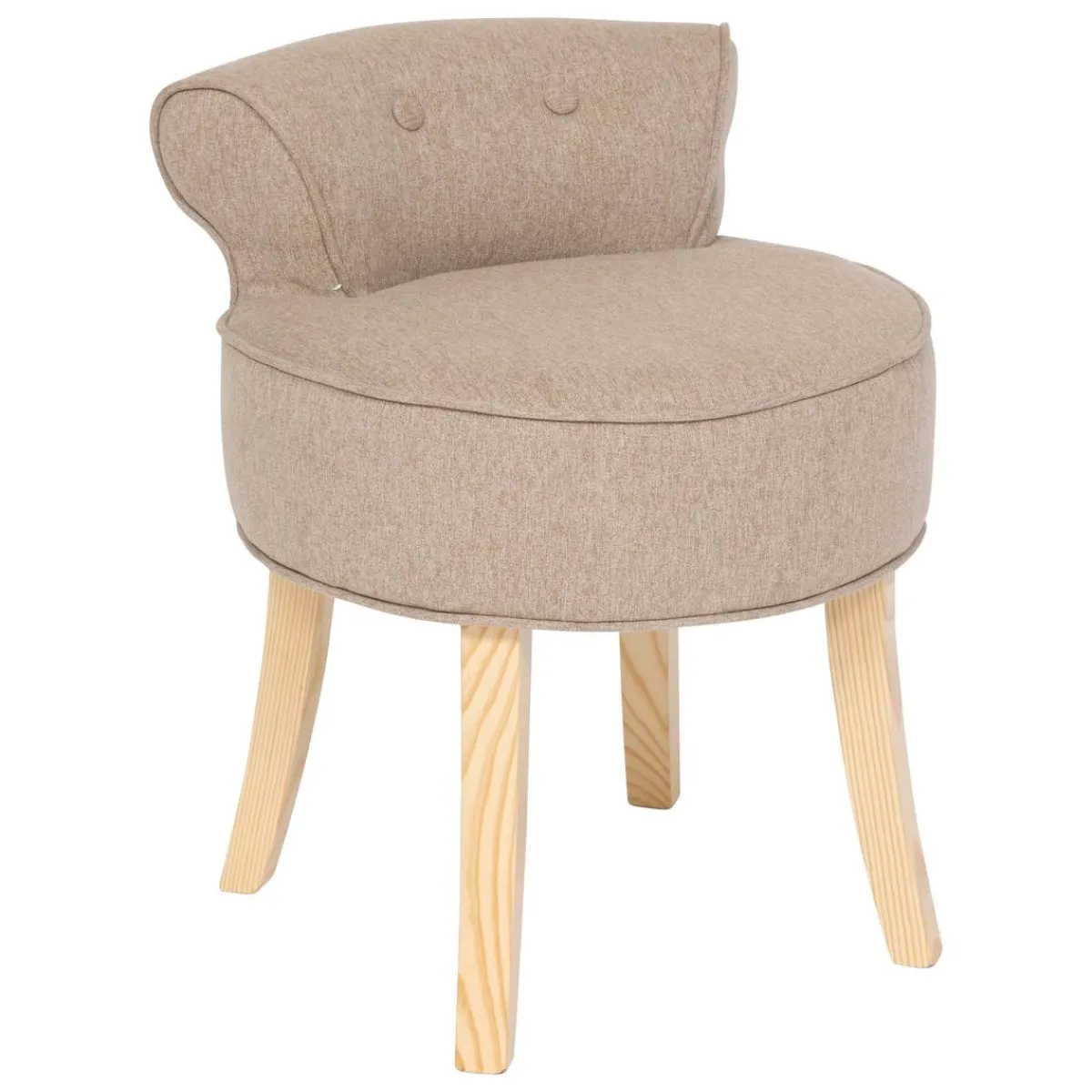 Atmosphera Tabourets*Tabouret "Firmin" Blanc