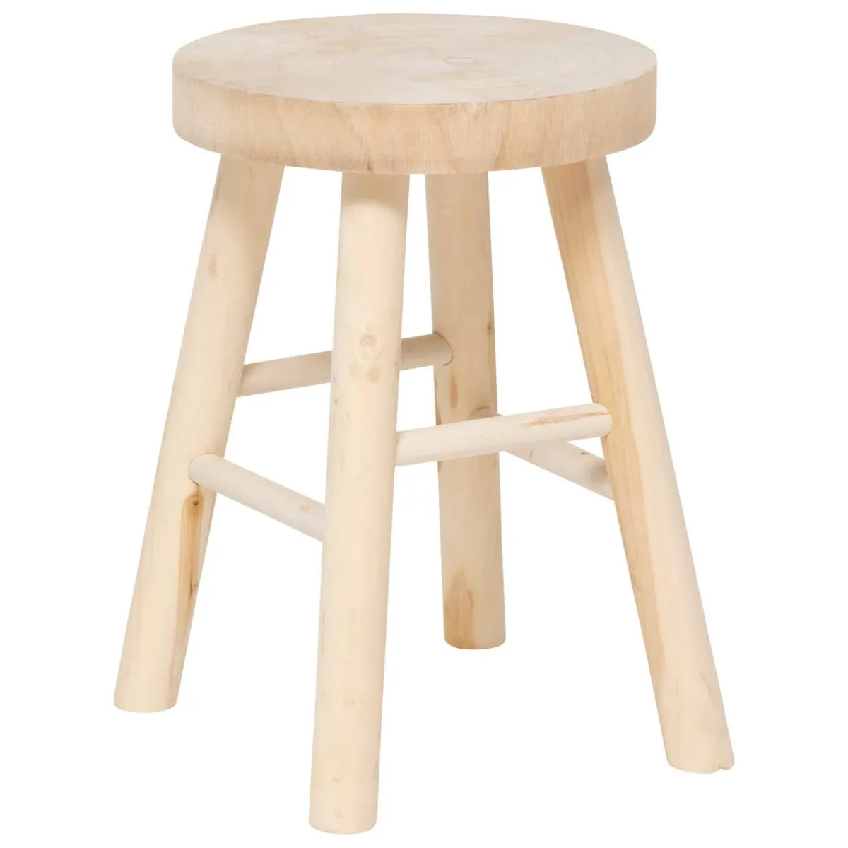 Atmosphera Tabourets*Tabouret "Nyar" Blanc