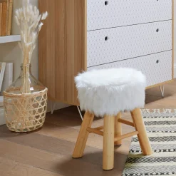 Atmosphera Tabourets|Poufs*Tabouret "Oslo" Noir