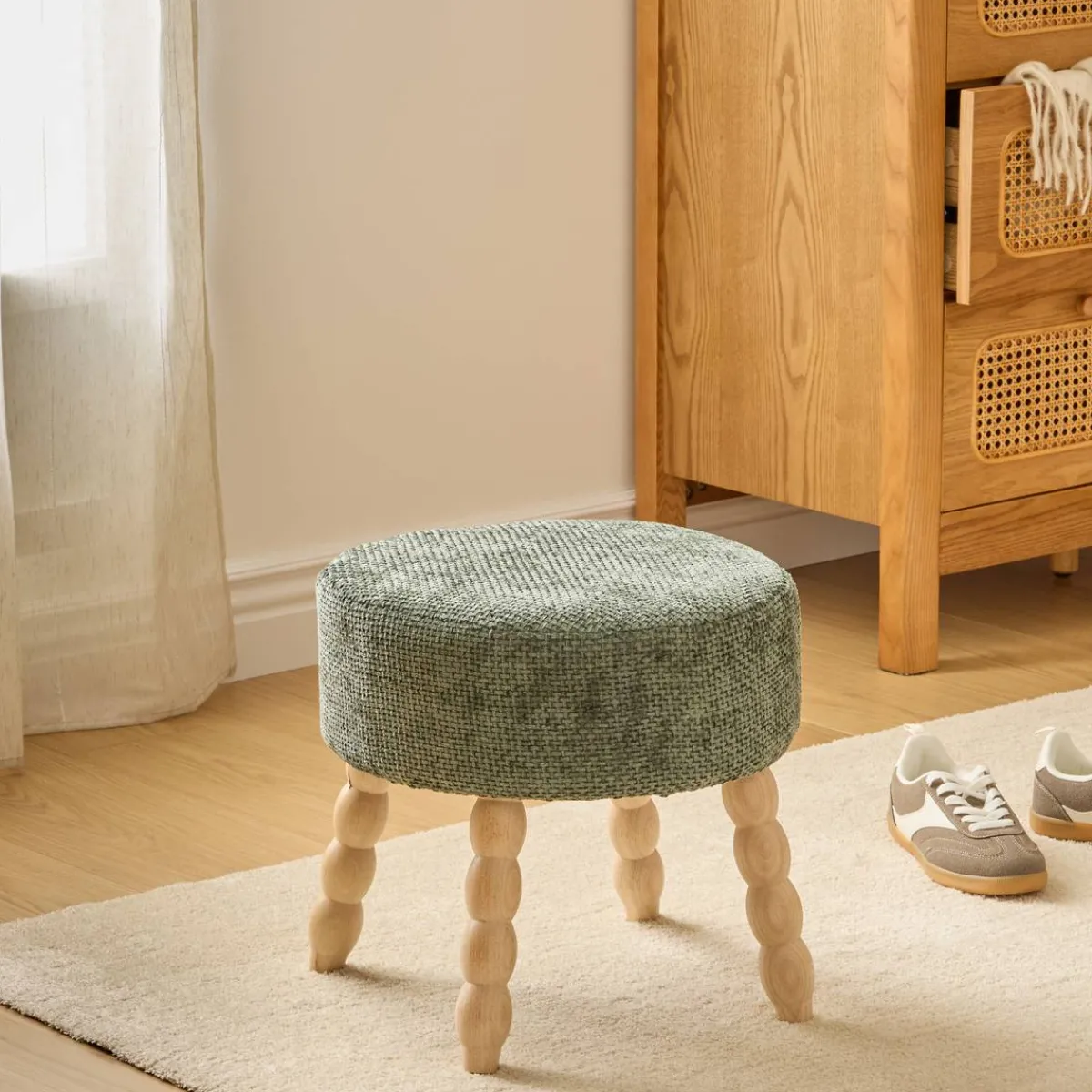 Atmosphera Tabourets*Tabouret "Spolo" Beige
