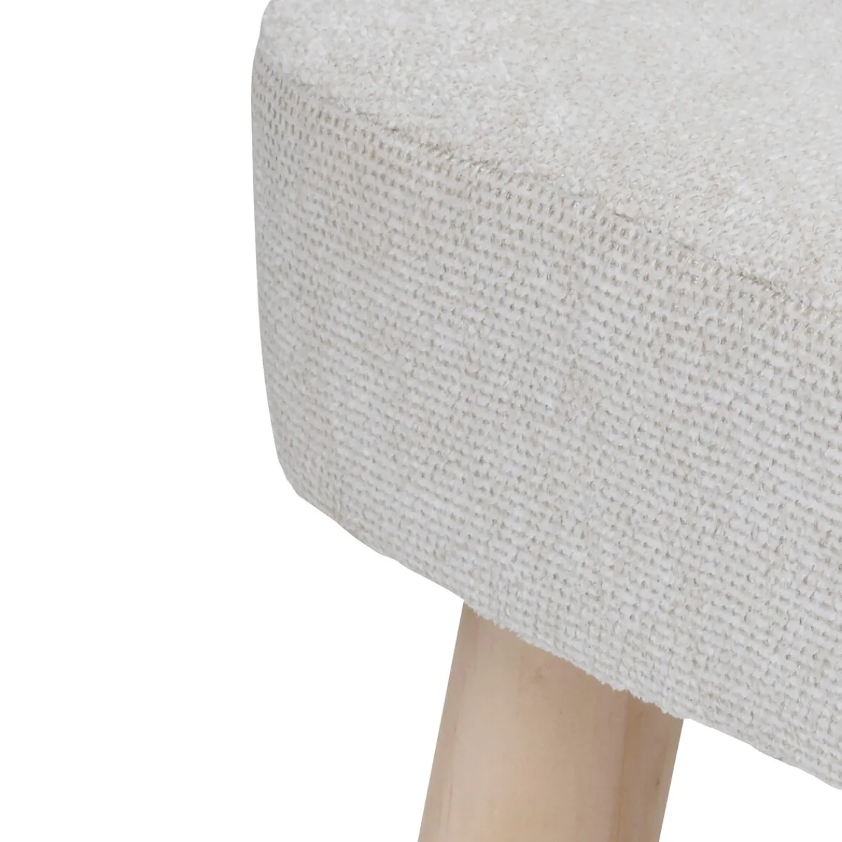 Atmosphera Tabourets|Poufs*Tabouret "Thena" Ivoire