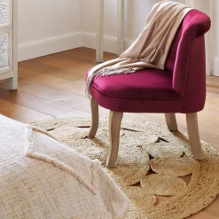 Atmosphera Tapis En Jute|Tapis Rond*Tapis ajouré en jute Modèle1