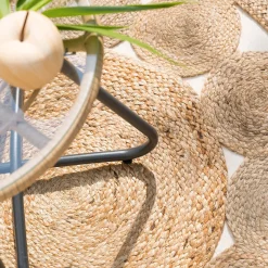 Atmosphera Tapis En Jute|Tapis Rond*Tapis ajouré en jute Modèle1