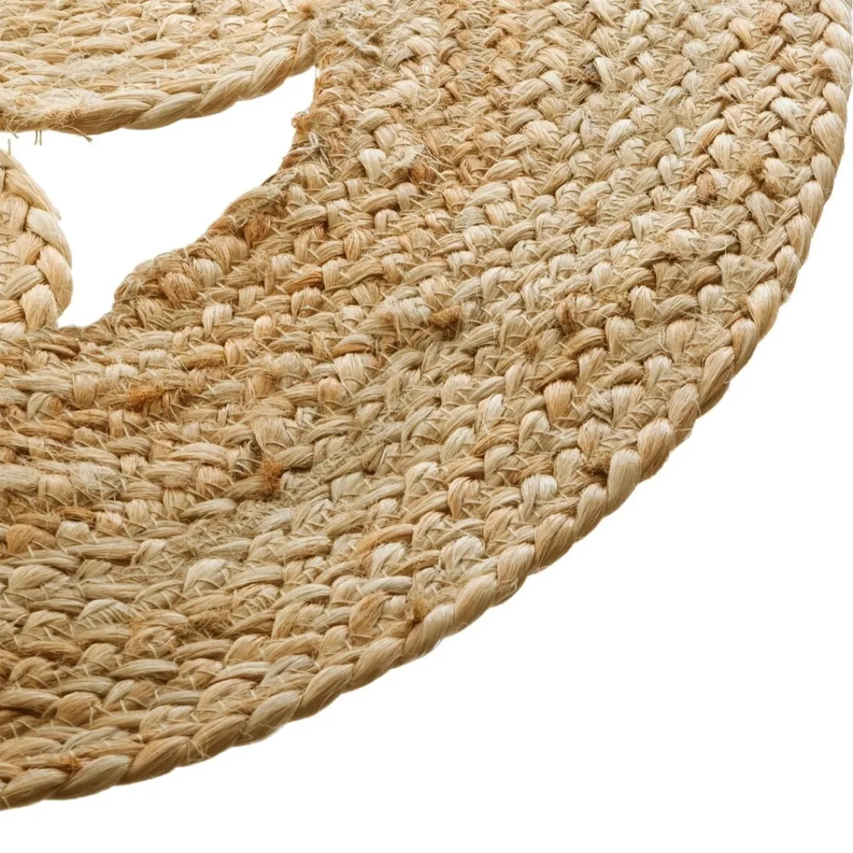 Atmosphera Tapis En Jute|Tapis Rond*Tapis ajouré "Esra", jute Noir