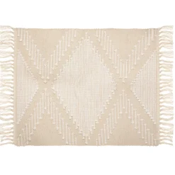 Atmosphera Tapis Rectangulaire*Tapis coton Bleu1