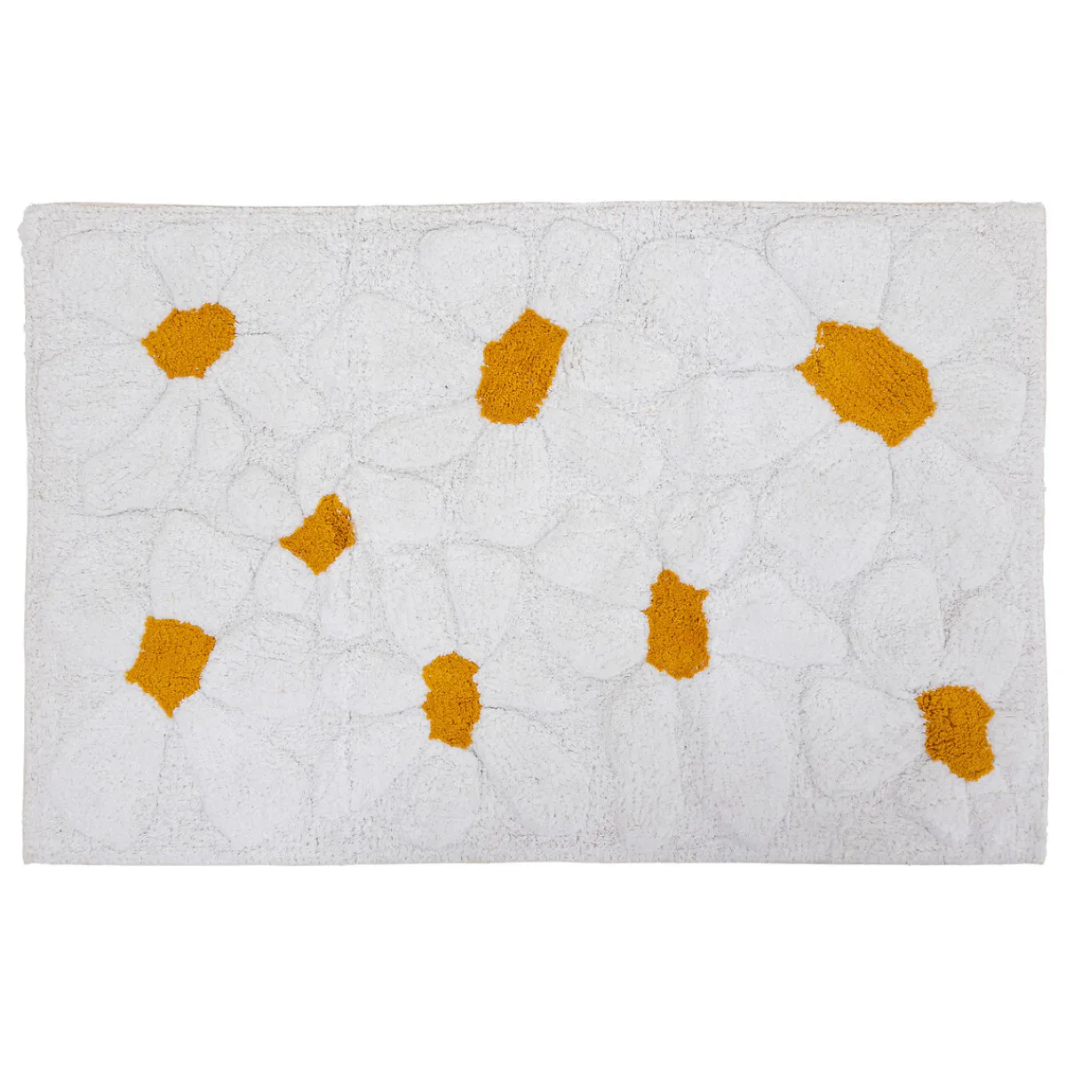 Atmosphera Tapis Rectangulaire*Tapis "Daisy" NoiretBlanc