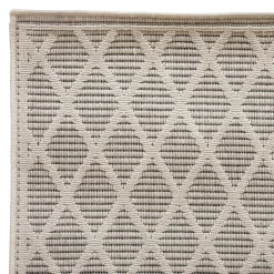 Atmosphera Tapis D'Extérieur|Tapis Rectangulaire*Tapis d'extérieur et d'intérieur GRAY Motifs losange Gris Bleucanard