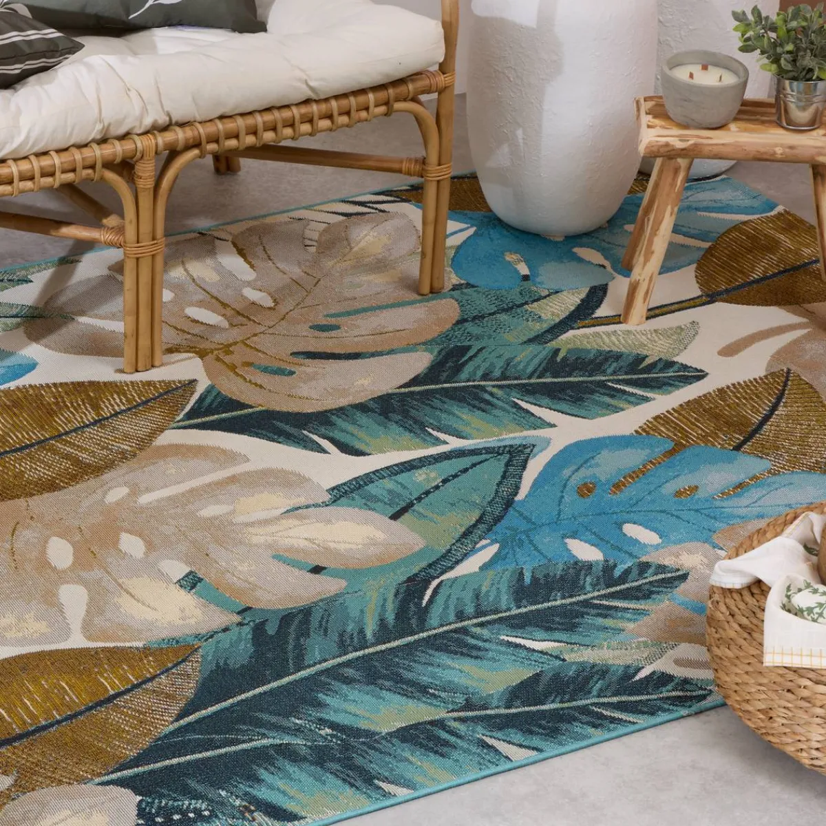 Atmosphera Tapis D'Extérieur|Tapis D'Extérieur*Tapis d'extérieur "Kepa" Bleu
