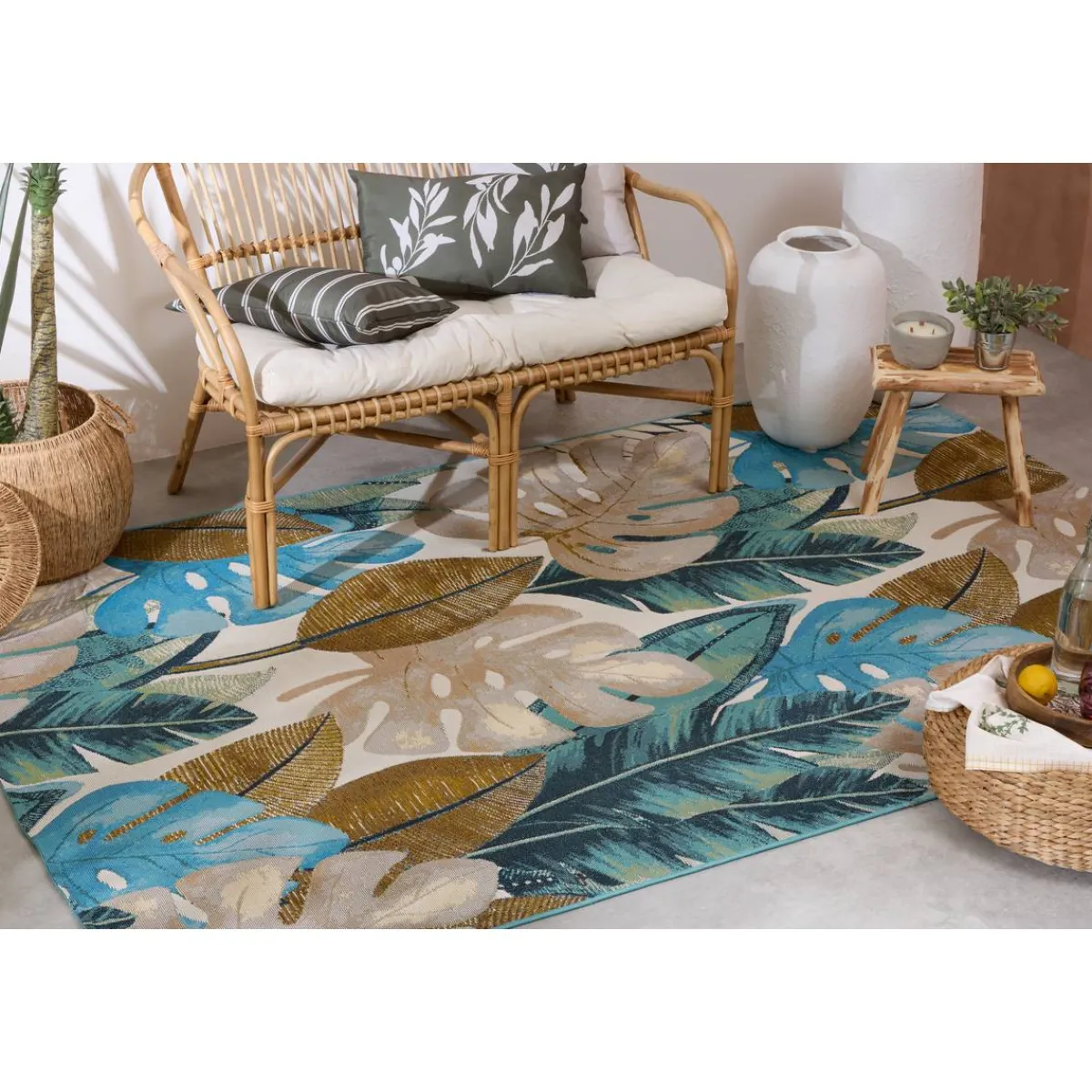 Atmosphera Tapis D'Extérieur|Tapis D'Extérieur*Tapis d'extérieur "Kepa" Bleu