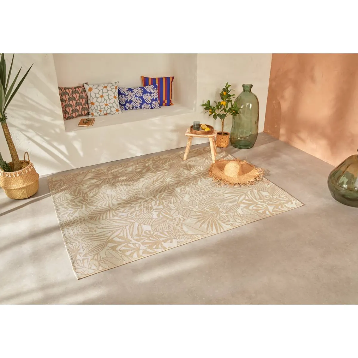 Atmosphera Tapis D'Extérieur|Tapis D'Extérieur*Tapis d'extérieur KEPA Motif tropical Jaune
