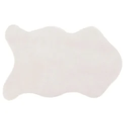 Atmosphera Tapis Rond*Tapis effet fourrure Blancivoire