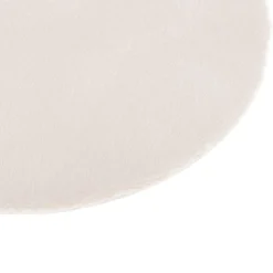 Atmosphera Tapis Rond*Tapis effet fourrure Blancivoire