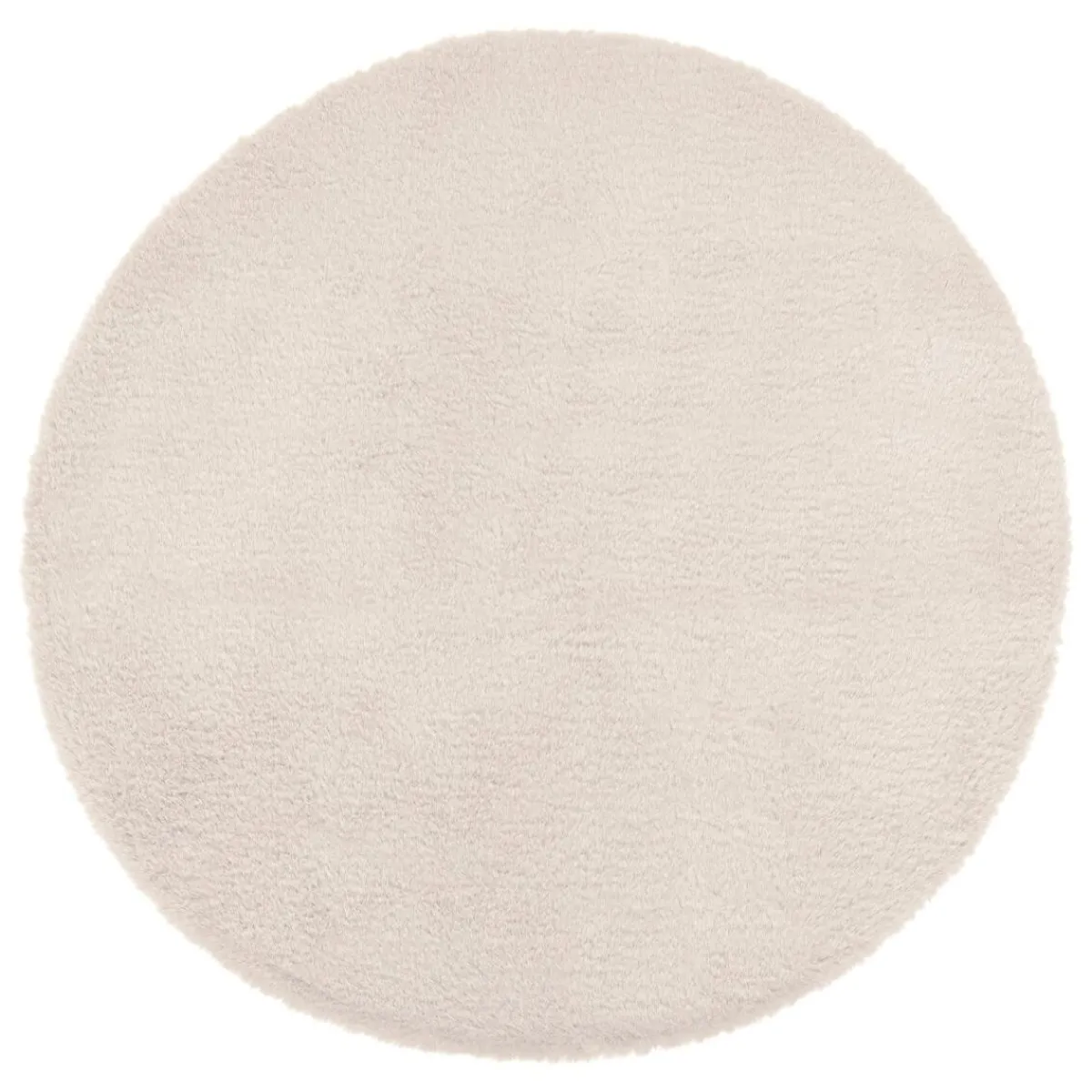 Atmosphera Tapis Rond*Tapis effet fourrure "Couka" Transparent