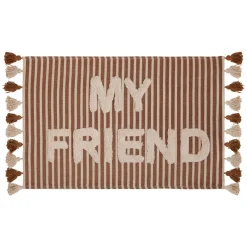 Atmosphera Tapis Enfant*Tapis effet laine "Scott" Marron