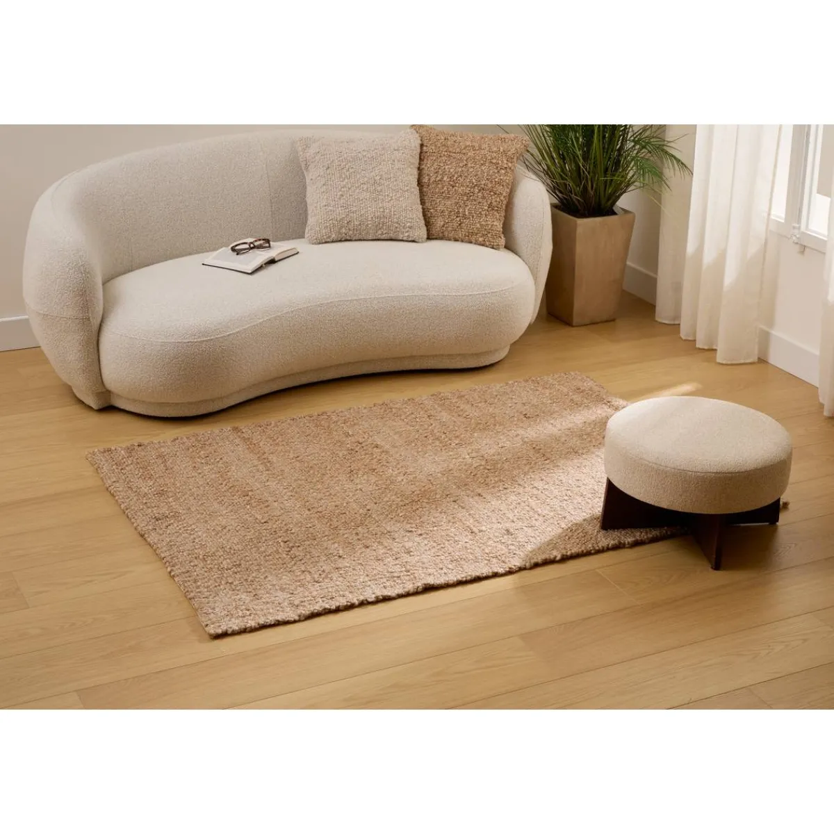 Atmosphera Tapis Rectangulaire*Tapis effet laine "Volna" Grisardoise