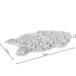 Atmosphera Tapis Enfant*Tapis enfant fausse fourrure Blanc