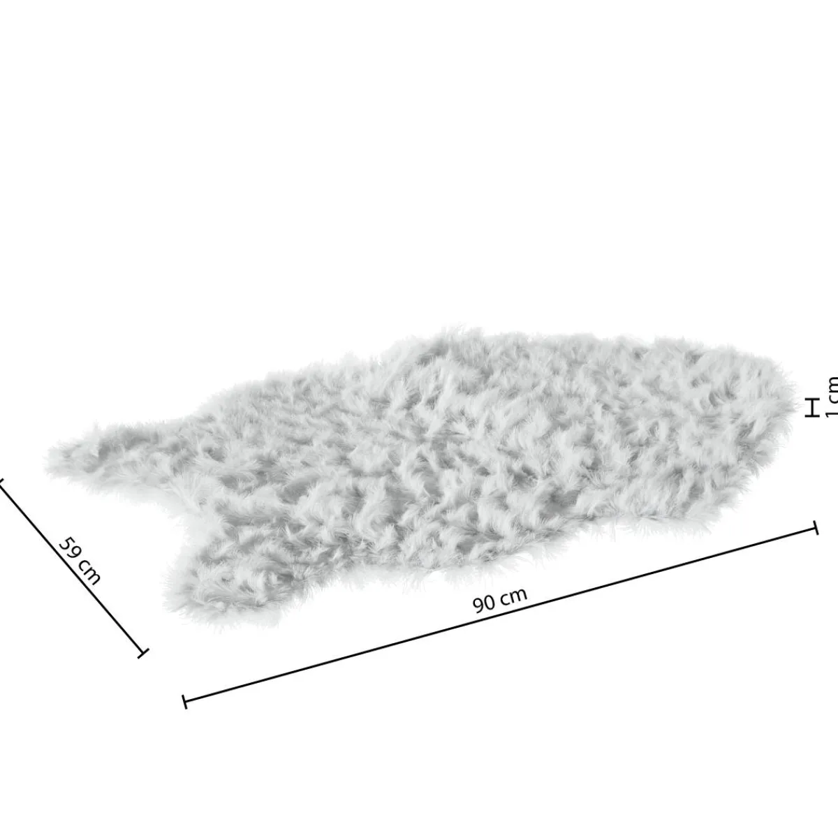 Atmosphera Tapis Enfant*Tapis enfant fausse fourrure Blanc