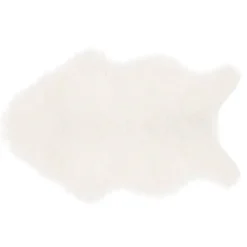 Atmosphera Tapis Enfant*Tapis enfant fausse fourrure Blanc