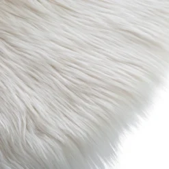 Atmosphera Tapis Enfant*Tapis enfant fausse fourrure Blanc