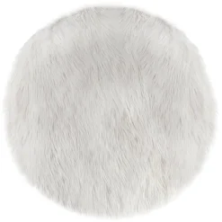 Atmosphera Tapis Enfant*Tapis enfant fausse fourrure Blanc