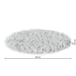 Atmosphera Tapis Enfant*Tapis enfant fausse fourrure Blanc