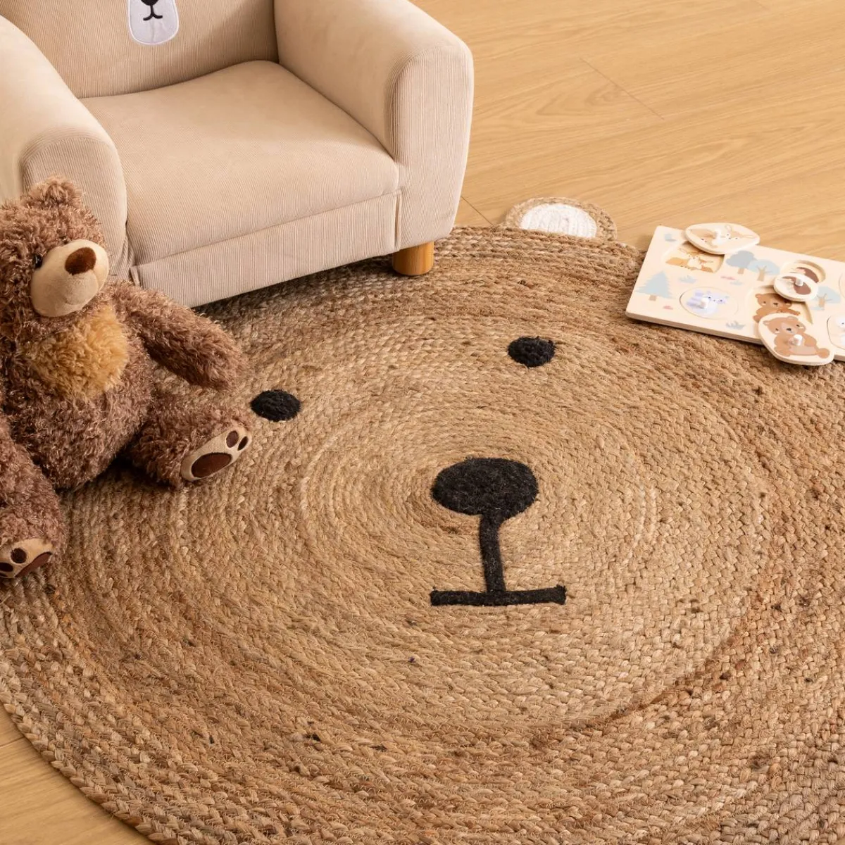 Atmosphera Tapis Enfant*Tapis enfant "Ourson" Beige