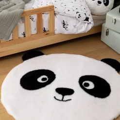 Atmosphera Tapis Enfant*Tapis enfant panda "Andy" NoiretBlanc