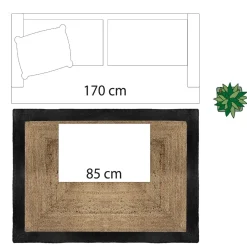 Atmosphera Tapis En Jute|Tapis Rectangulaire*Tapis en jute Blanc