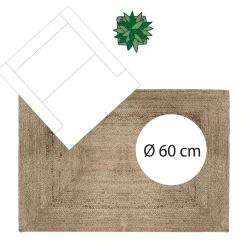 Atmosphera Tapis En Jute|Tapis Rectangulaire*Tapis en jute Beige